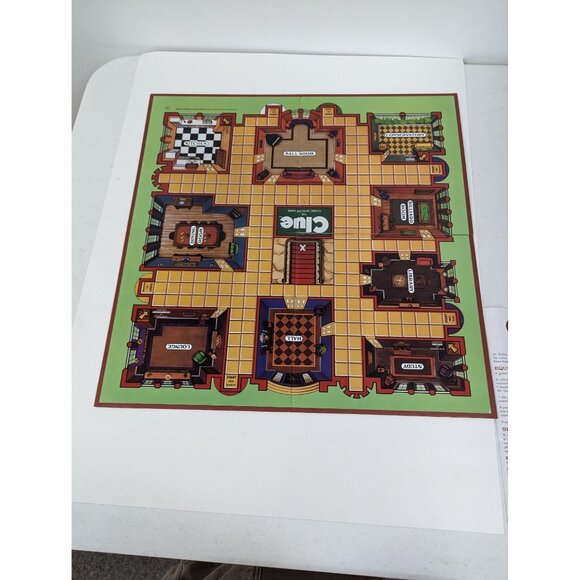 2014 Classic 1986 Clue Board Game Replacement Parts Game Board Instructions - Picture 6 of 9
